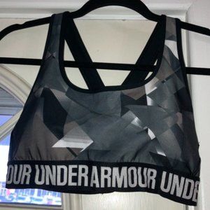 Under Armour Gray/Black Sports Bra